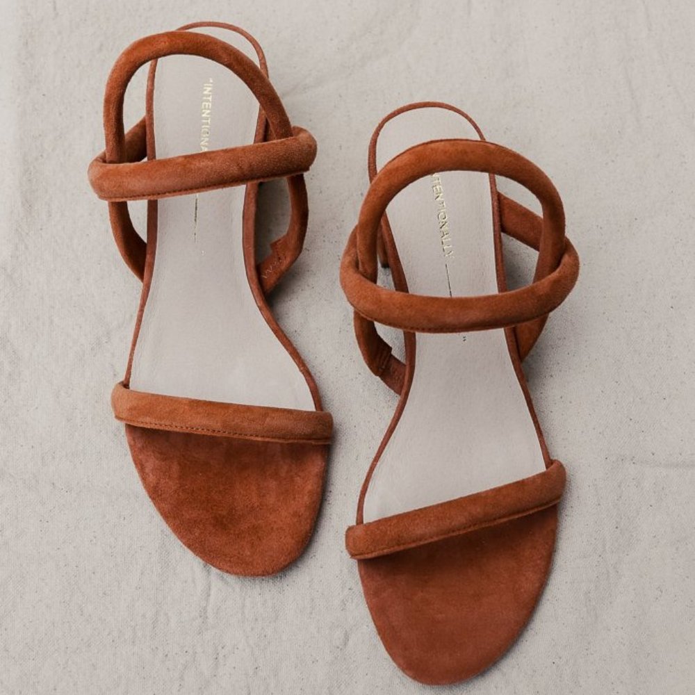 Intentionally Blank KIMI Tan Suede Sandal